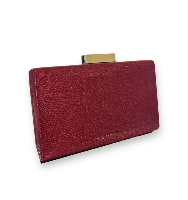 Burgundy Shimmer Clutch bag