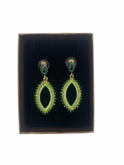 Green crystal Earrings