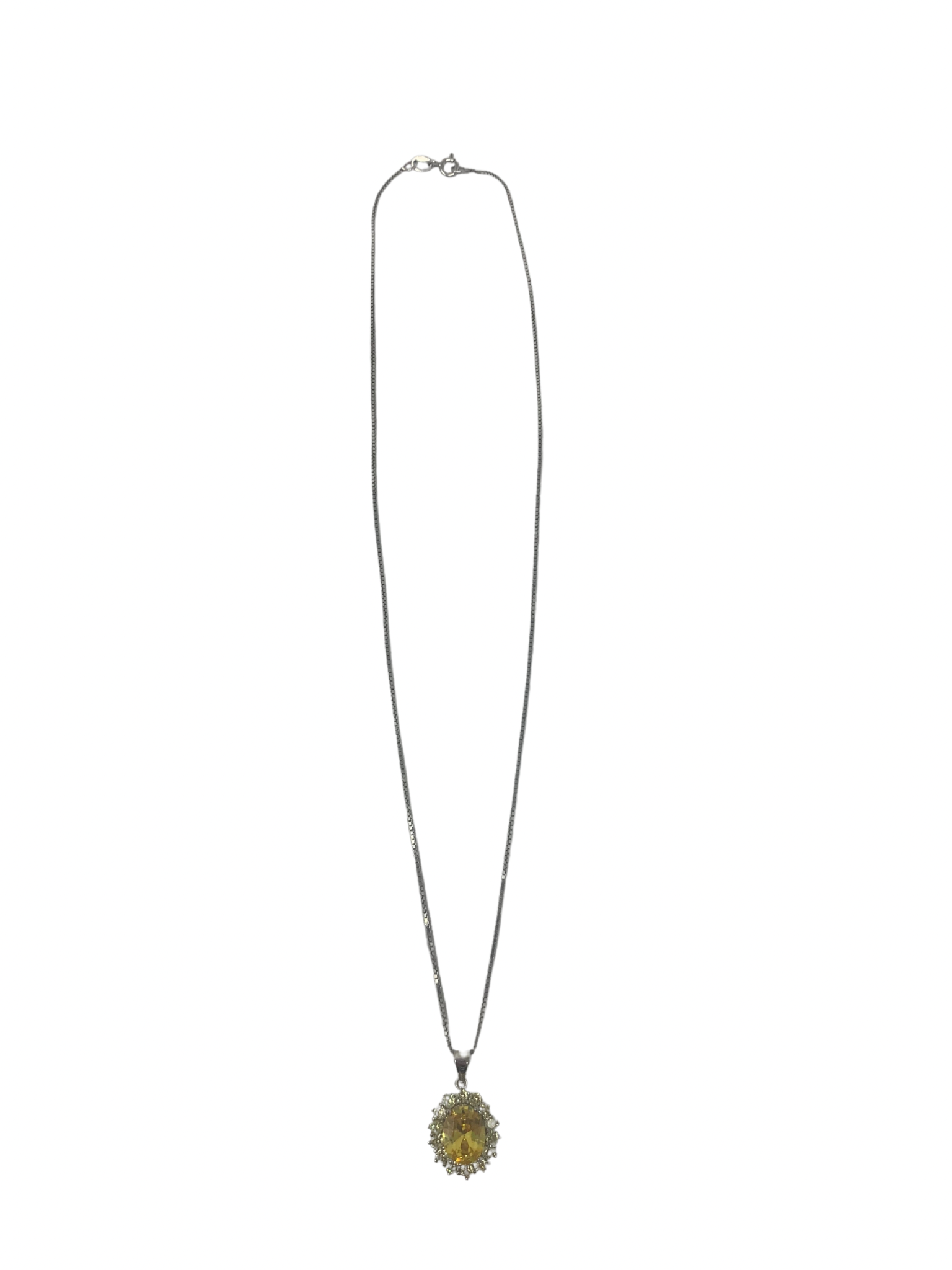 Canary Yellow & Lemon Gemstone Necklace