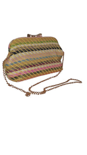 Lemon Raffia Clutch