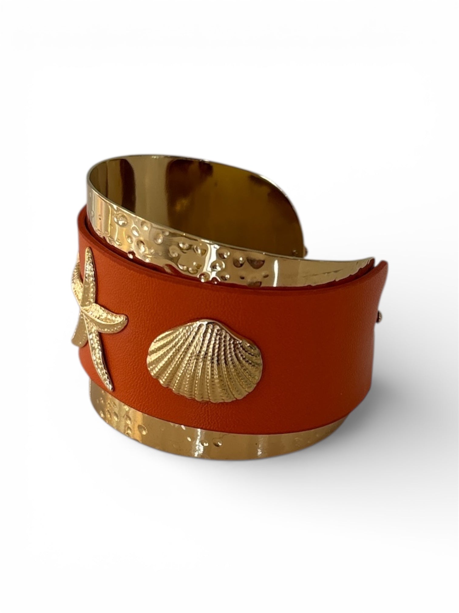 'Sienna' Orange Open Bangle