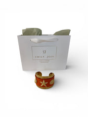 'Sienna' Orange Open Bangle