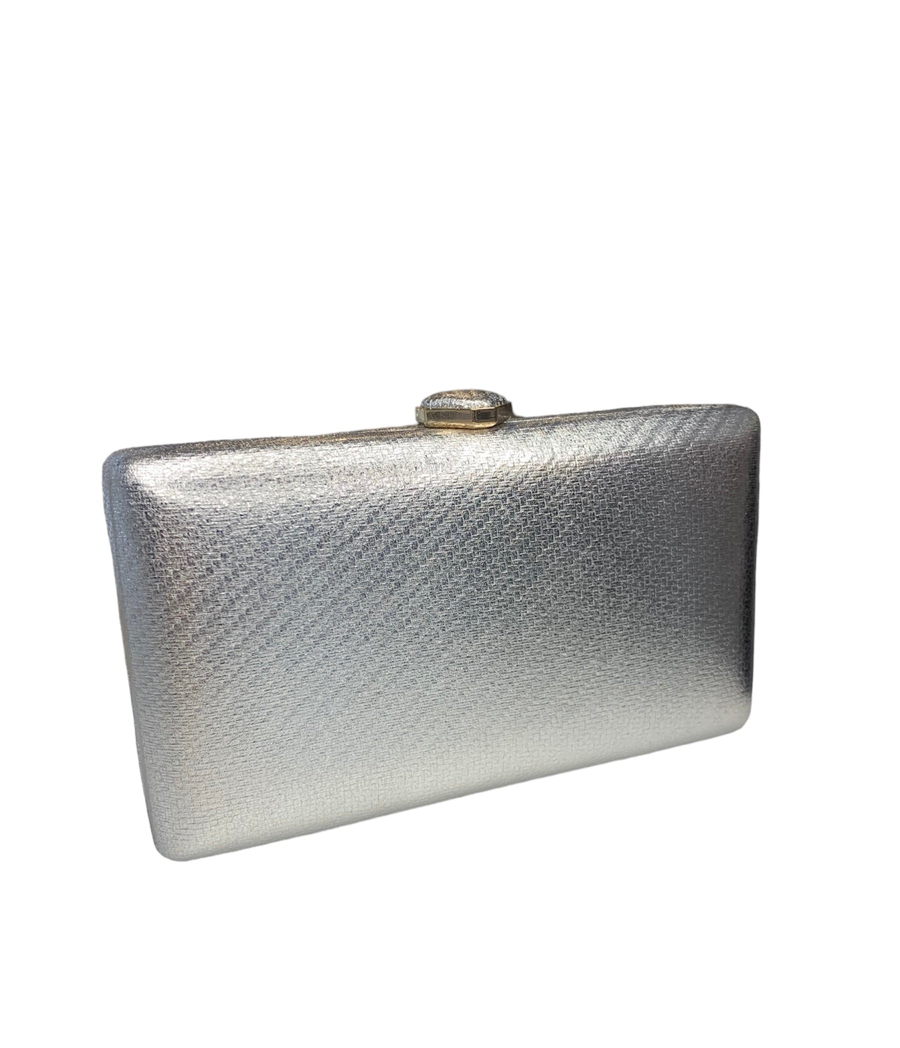 Silver Box Clutch