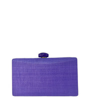 Purple Raffia Clutch