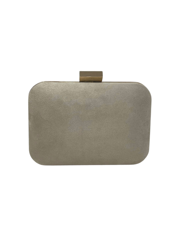 Taupe Suede Clutch