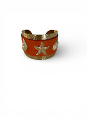 'Sienna' Orange Open Bangle