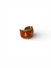 'Sienna' Orange Open Bangle