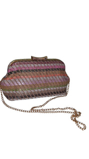Pastel Raffia Clutch