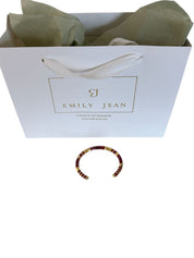 'Sophie' Raspberry Open Bangle
