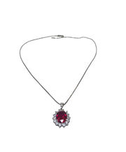 Ruby Red Gemstone Necklace