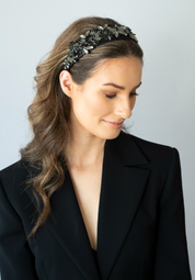 'Lia' Headband Black