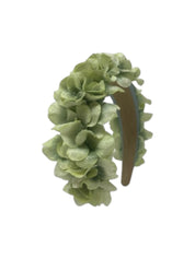 'Kate' Floral Headband Green