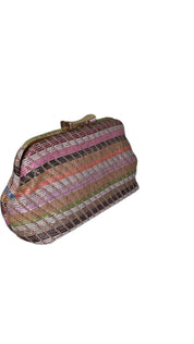 Pastel Raffia Clutch