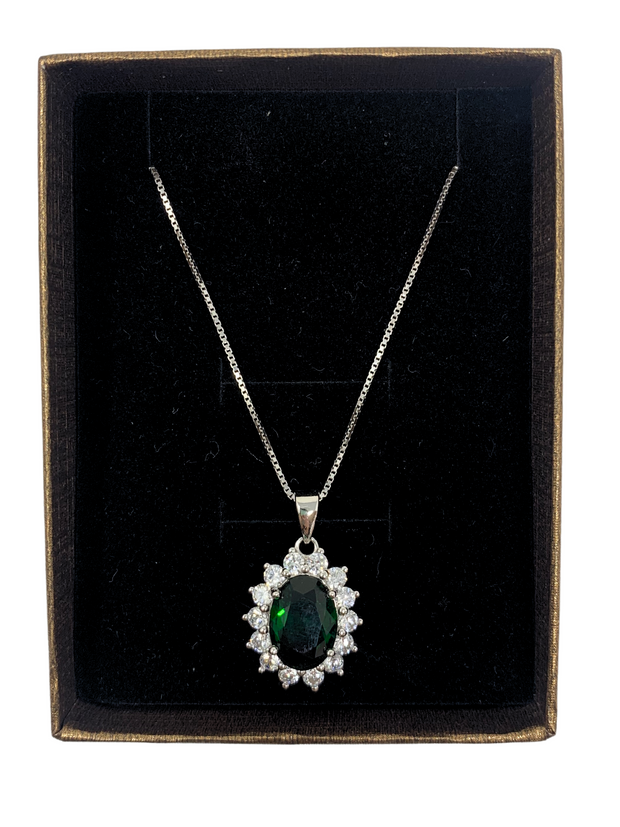 Emerald Green Gemstone Necklace