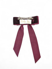 Burgundy Velvet Bow