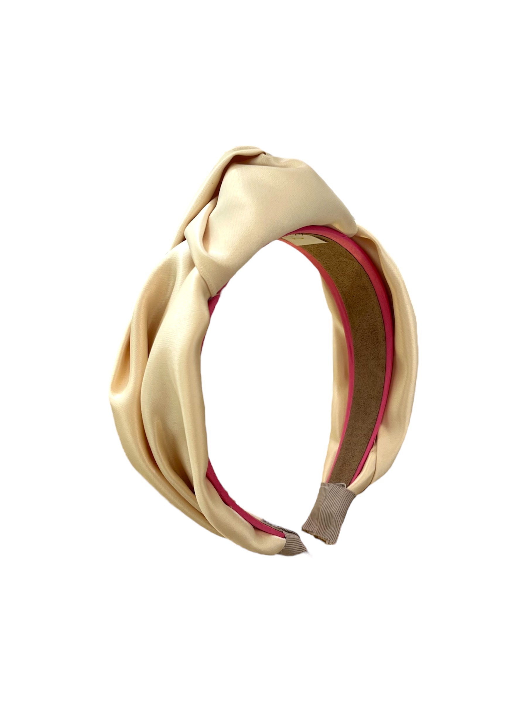 Buttermilk Yellow Satin Headband
