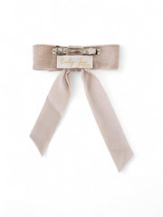 Cream Velvet Bow