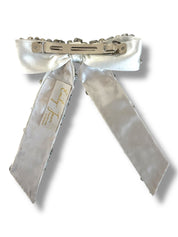 'Genevieve' Silver Crystal Bow