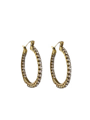 Diamante Hoop Earrings (Small)