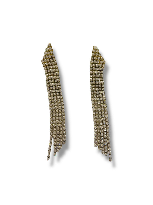 'Sandra' Clear Diamante Earrings