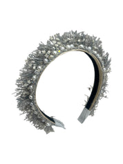 'Diva' Pearl Headband Silver
