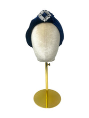 'Donna' Velvet Headband Royal Blue