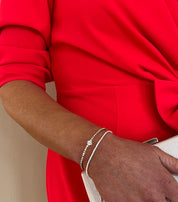 'Drew' Gold Crystal Bangle