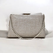 Stone Raffia Clutch