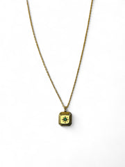 'Ellie' emerald Pendant Necklace