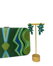 Green Aztec clutch