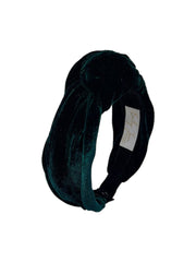 'Mia' Velvet Headband Forest Green