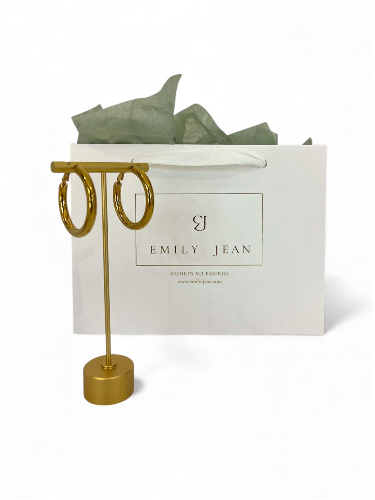 Large Gold Hoop Earrings