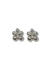 Silver Beaded Earrings