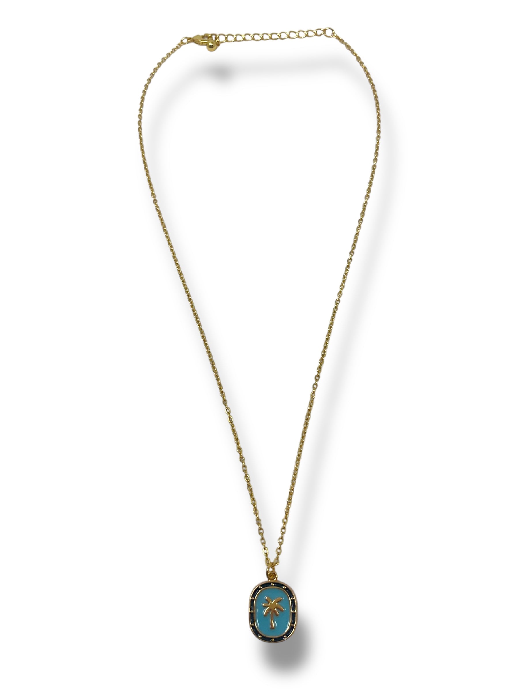Palm Tree Pendant Necklace