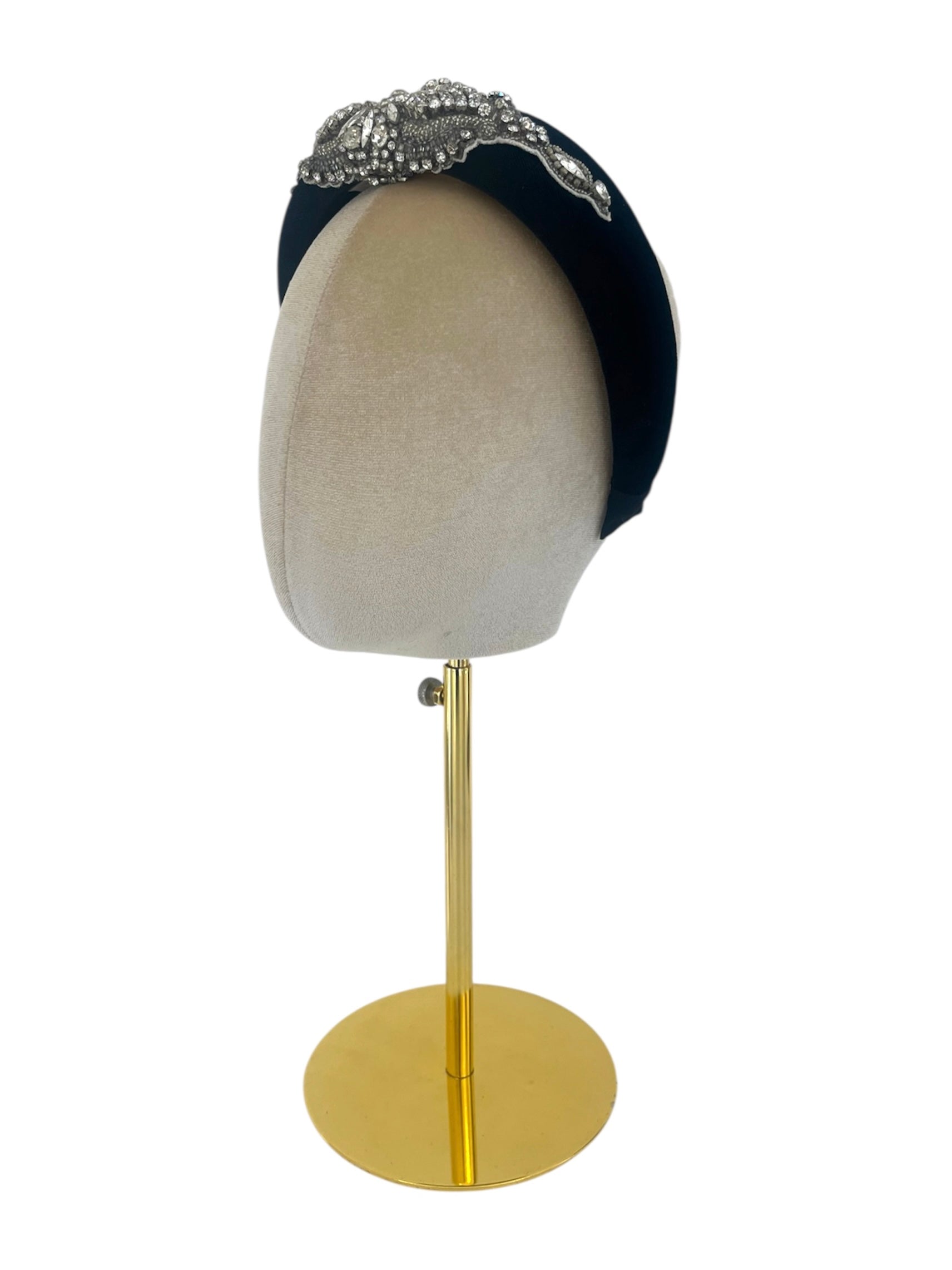 'Kylie' Padded Headband Black
