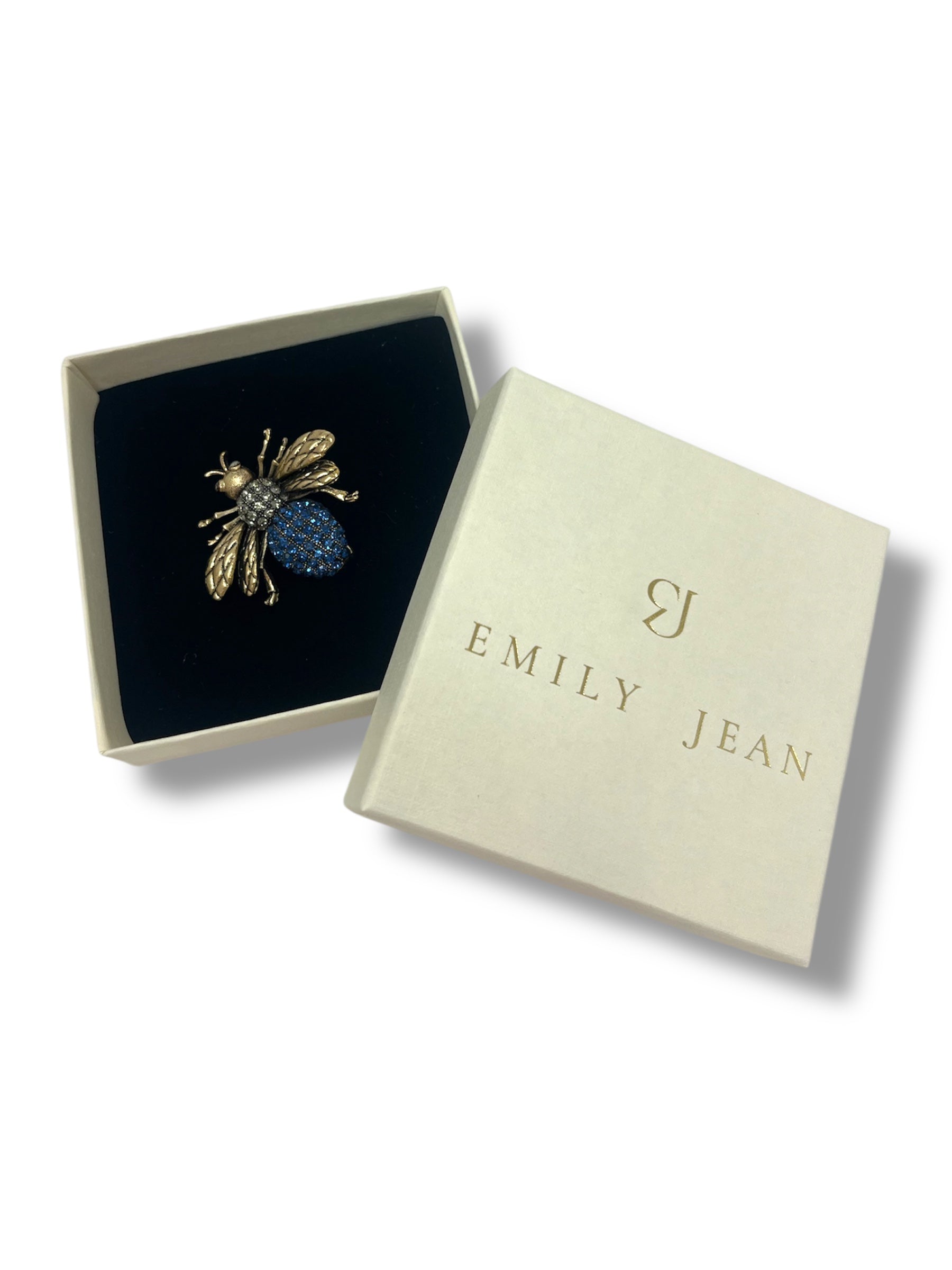 Midnight Blue Green Beetle Brooch (Small)