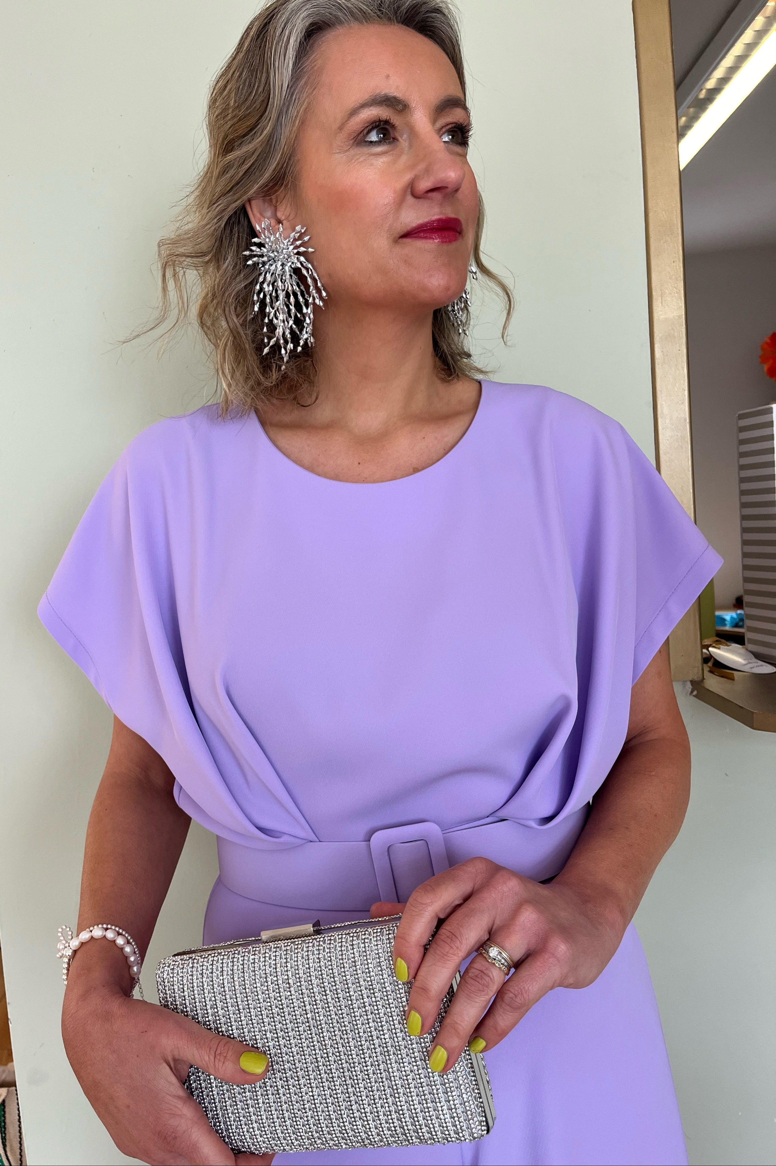 'Lexi' Silver Shimmer Earrings