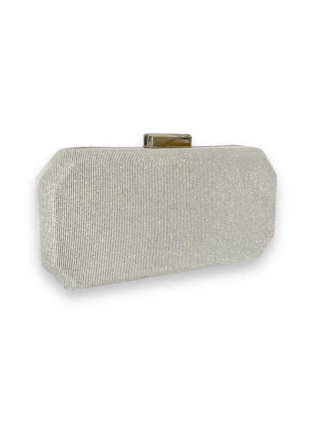 Silver Shimmer Clutch Bag