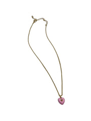 'Molly' Bubblegum Pink Heart Necklace