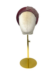 'Ellie' Velvet Headband Dusky Pink