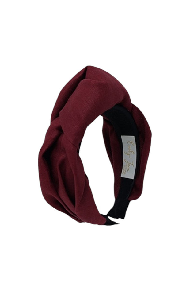 'Ciara' Headband Burgundy