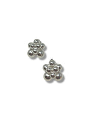 Silver Beaded Earrings