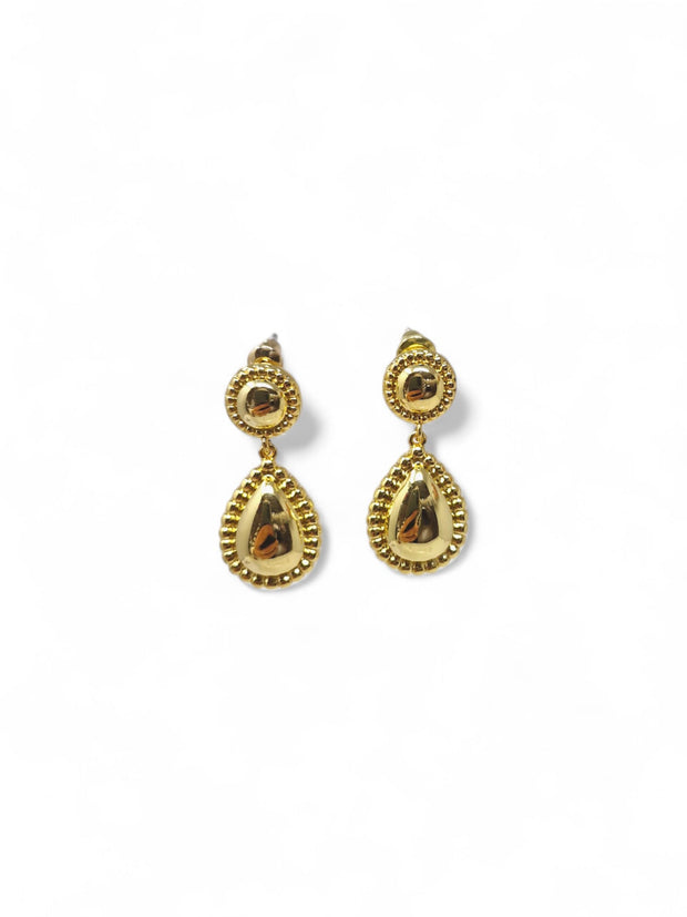 Gold Tear Drop Earrings