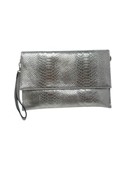 Silver Envelope Clutch