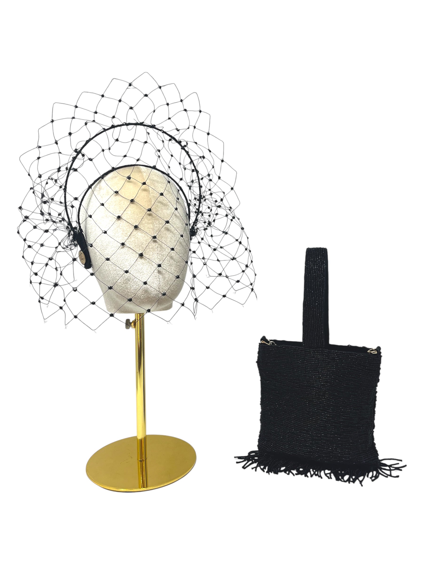 Black Rhinestone Headpiece