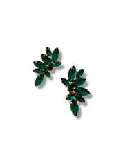 Emerald Green Crystal Earrings