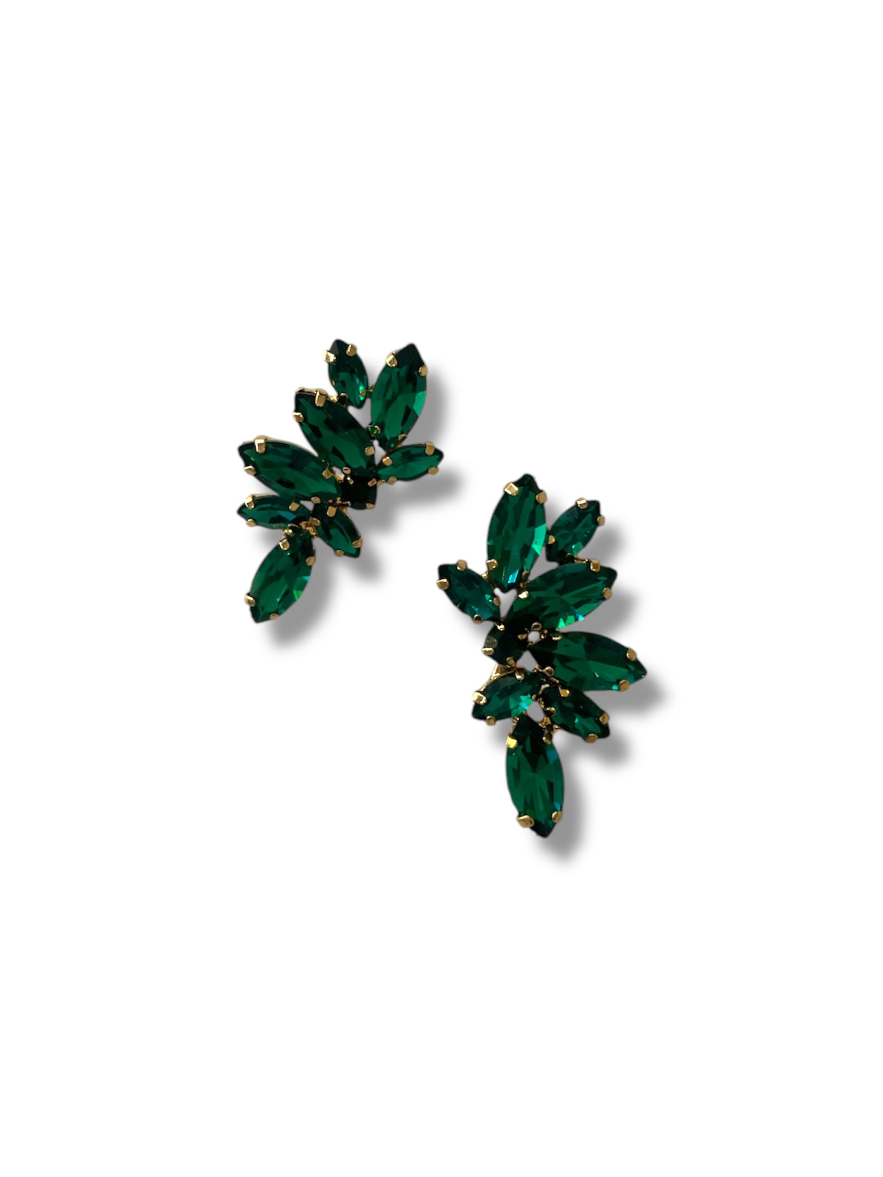 Emerald Green Crystal Earrings