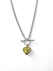 T - bar heart necklace