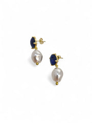 'Cassie' Navy Blue Earrings