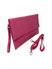 Fuchsia Pink Envelope Clutch